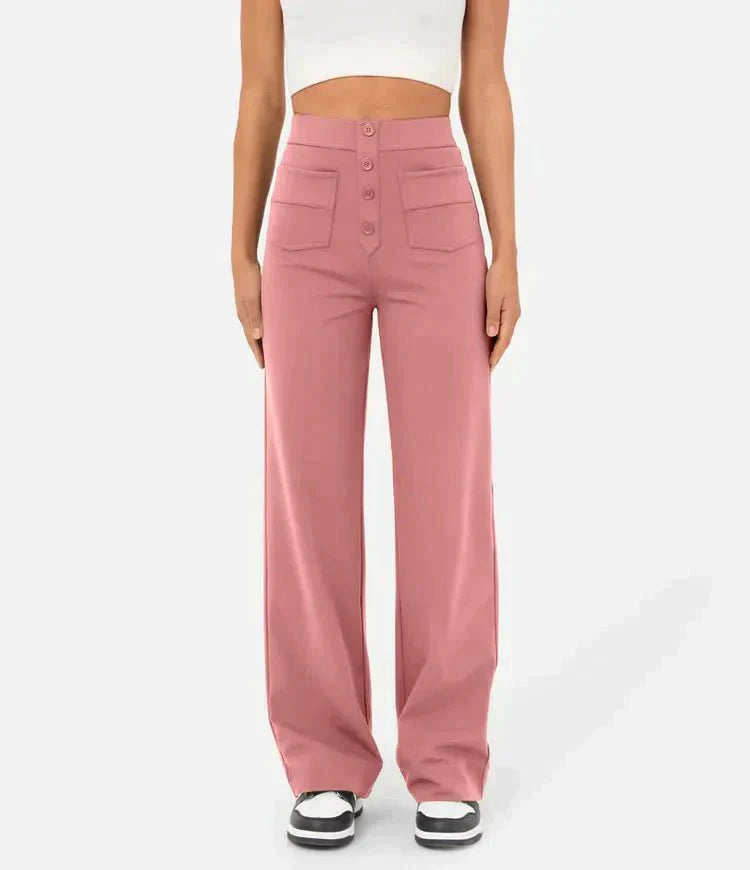ComfortRise | Elastische Freizeithose mit hohem Bund 3