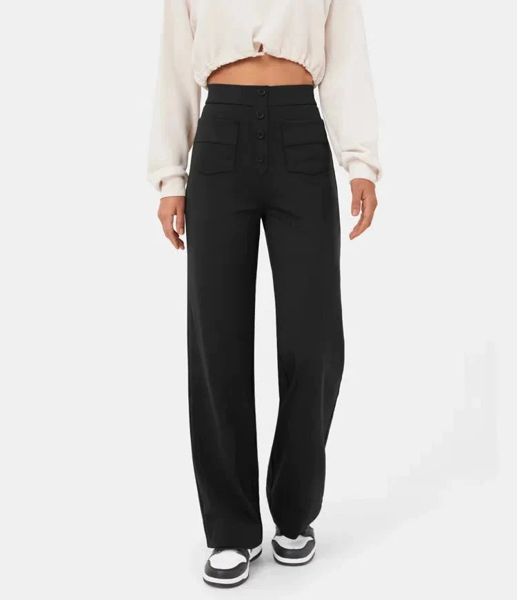 ComfortRise | Elastische Freizeithose mit hohem Bund 7