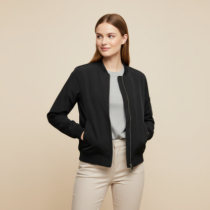 Damen Bomberjacke Kurz | Sportliche Jacke für Alltag