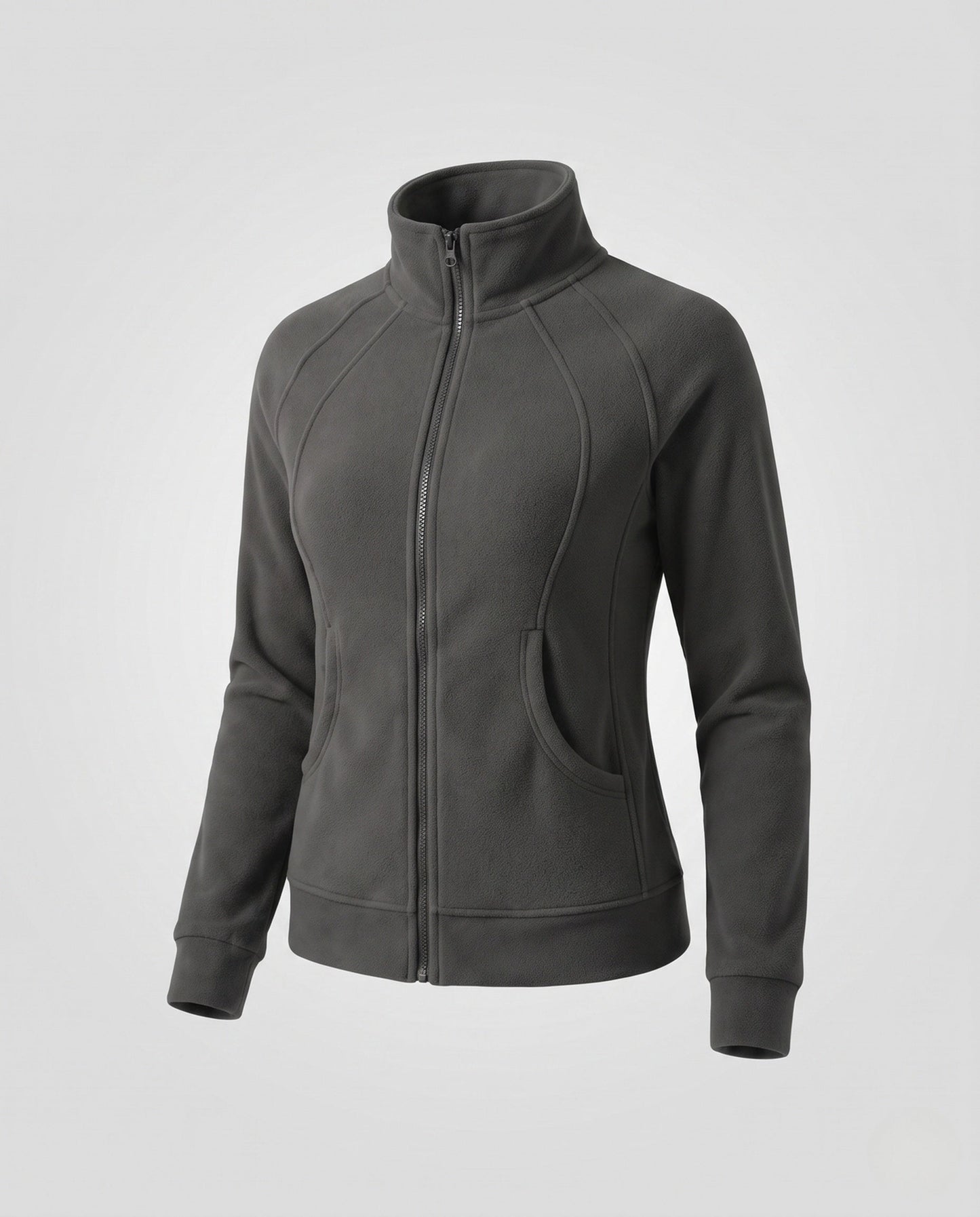 Damen Fleecejacke EB | Warme Freizeitjacke mit Raglanärmeln 0