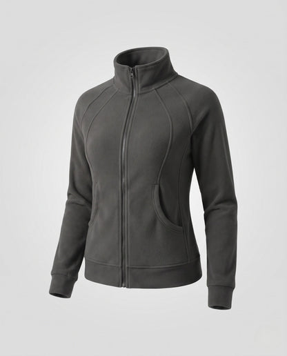 Damen Fleecejacke EB | Warme Freizeitjacke mit Raglanärmeln 0
