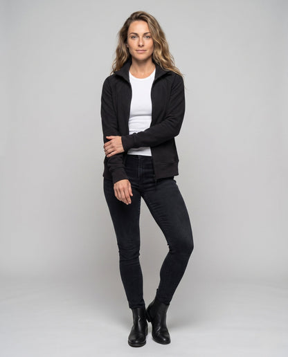 Damen Fleecejacke EB | Warme Freizeitjacke mit Raglanärmeln 1