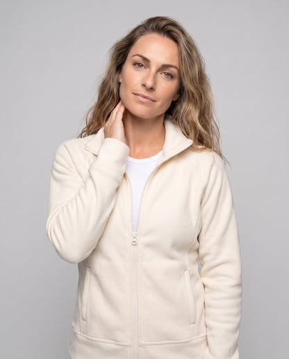 Damen Fleecejacke EB | Warme Freizeitjacke mit hohem Kragen 2