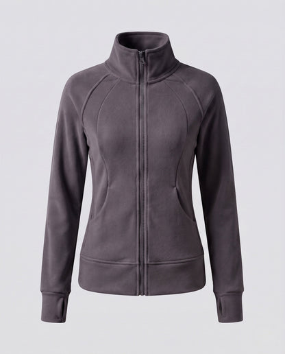 Damen Fleecejacke EB | Warme Freizeitjacke mit hohem Kragen 7