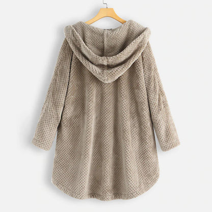 Damen Fleecejacke Lang Warm Herbst Winter 1