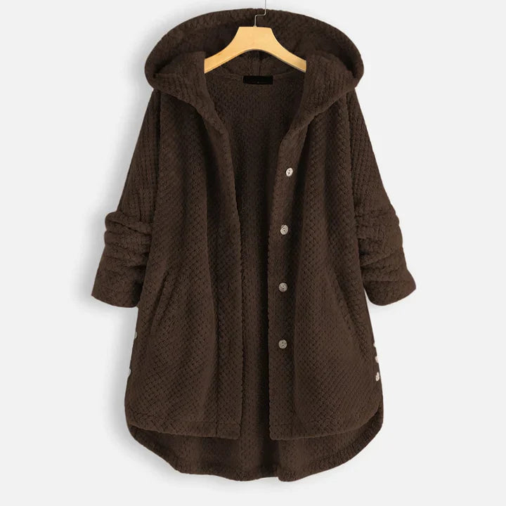 Damen Fleecejacke Lang Warm Herbst Winter 2