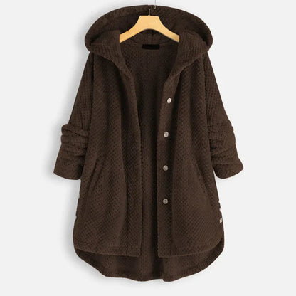 Damen Fleecejacke Lang Warm Herbst Winter 2