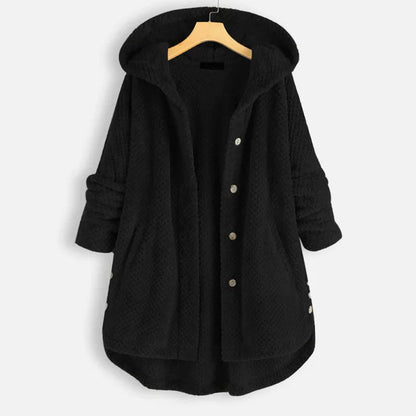 Damen Fleecejacke Lang Warm Herbst Winter 6