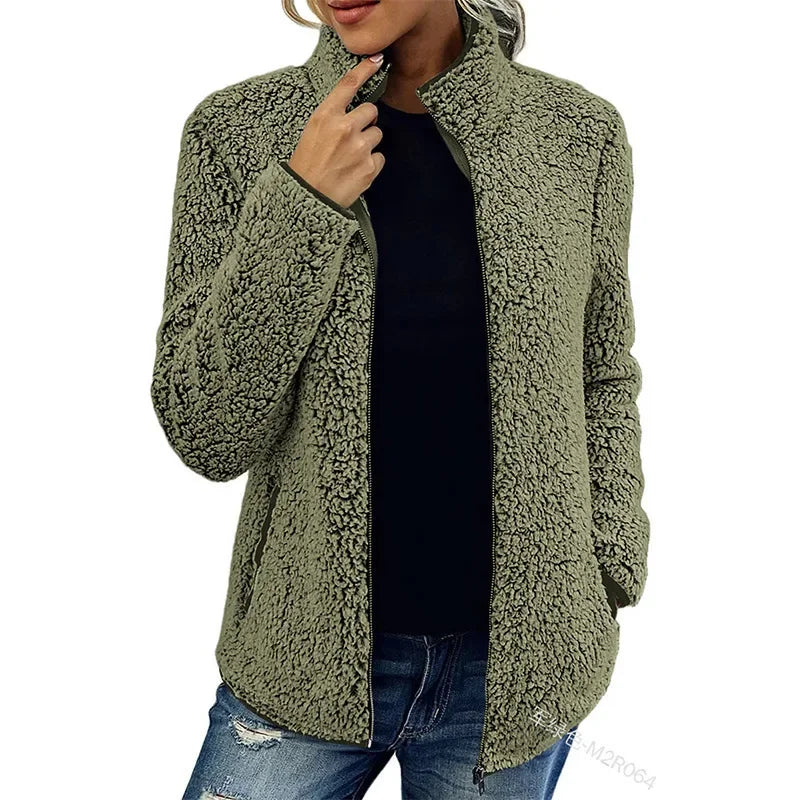Damen Fleecejacke Slim Fit Warm und Leicht 3