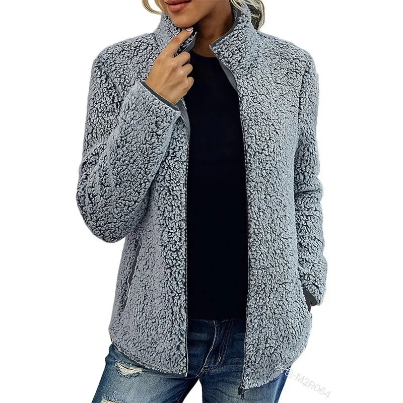 Damen Fleecejacke Slim Fit Warm und Leicht 6