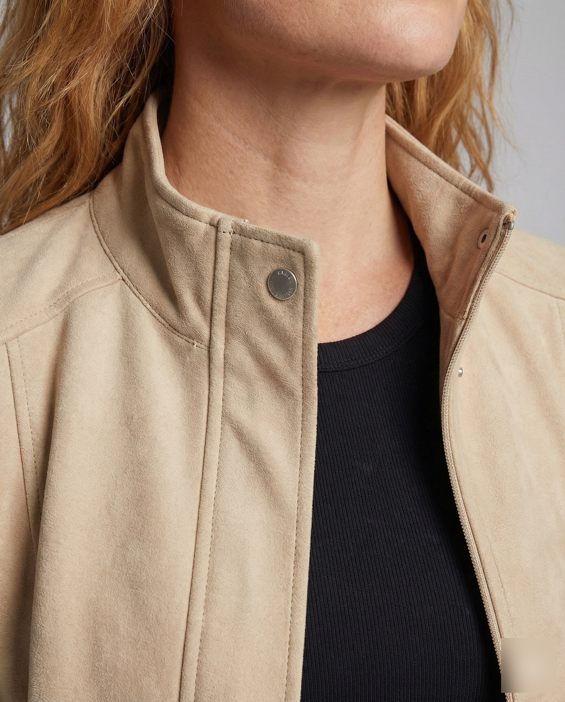 Damen Fleecejacke Stehkragen Microfleece Regular Fit 3