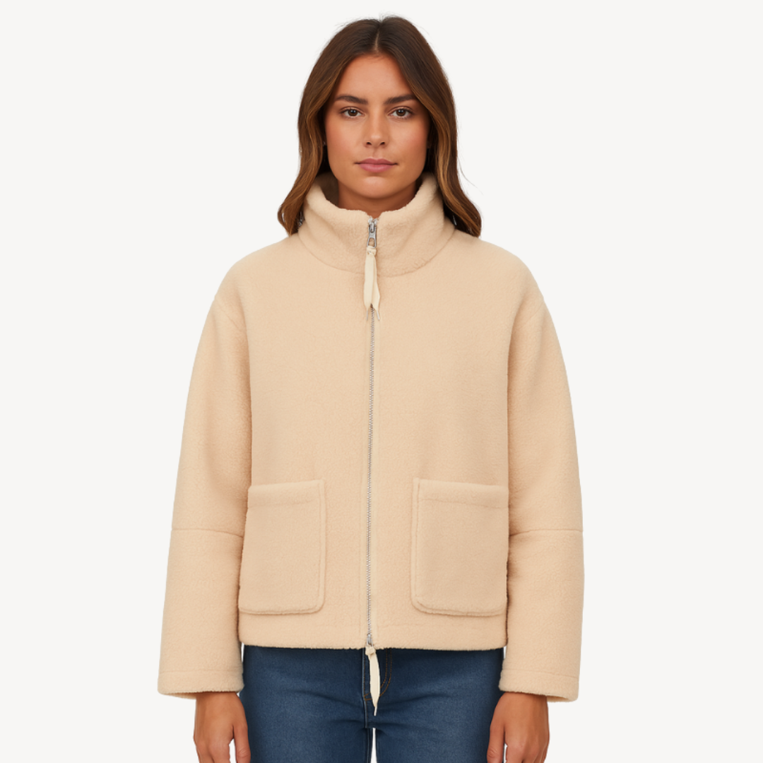 Damen Fleecejacke mit Reißverschluss | Bequeme Zip-Up Jacke 1