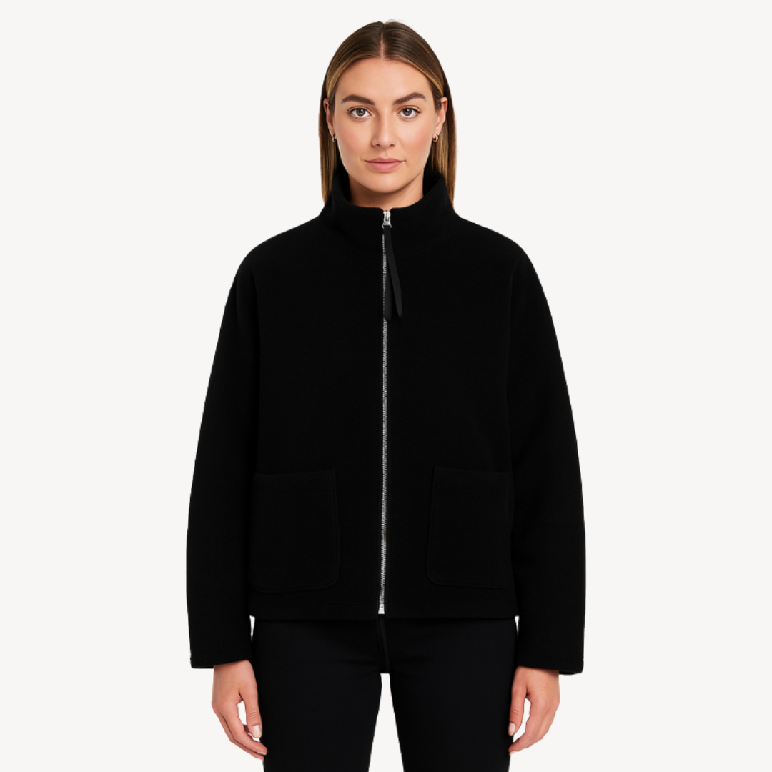 Damen Fleecejacke mit Reißverschluss | Bequeme Zip-Up Jacke 2