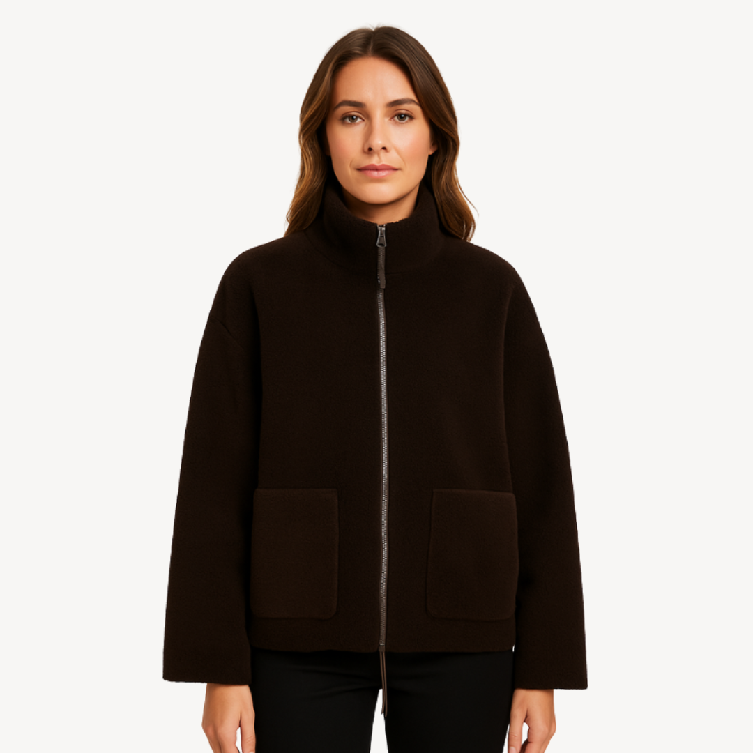 Damen Fleecejacke mit Reißverschluss | Bequeme Zip-Up Jacke 3