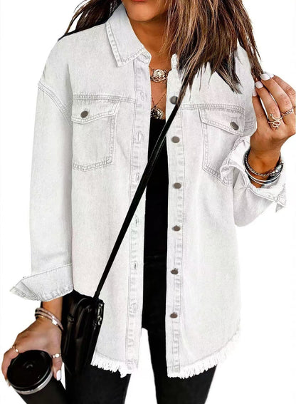 Damen Jeansjacke Klassischer Schnitt | Jeansjacke Damen 1