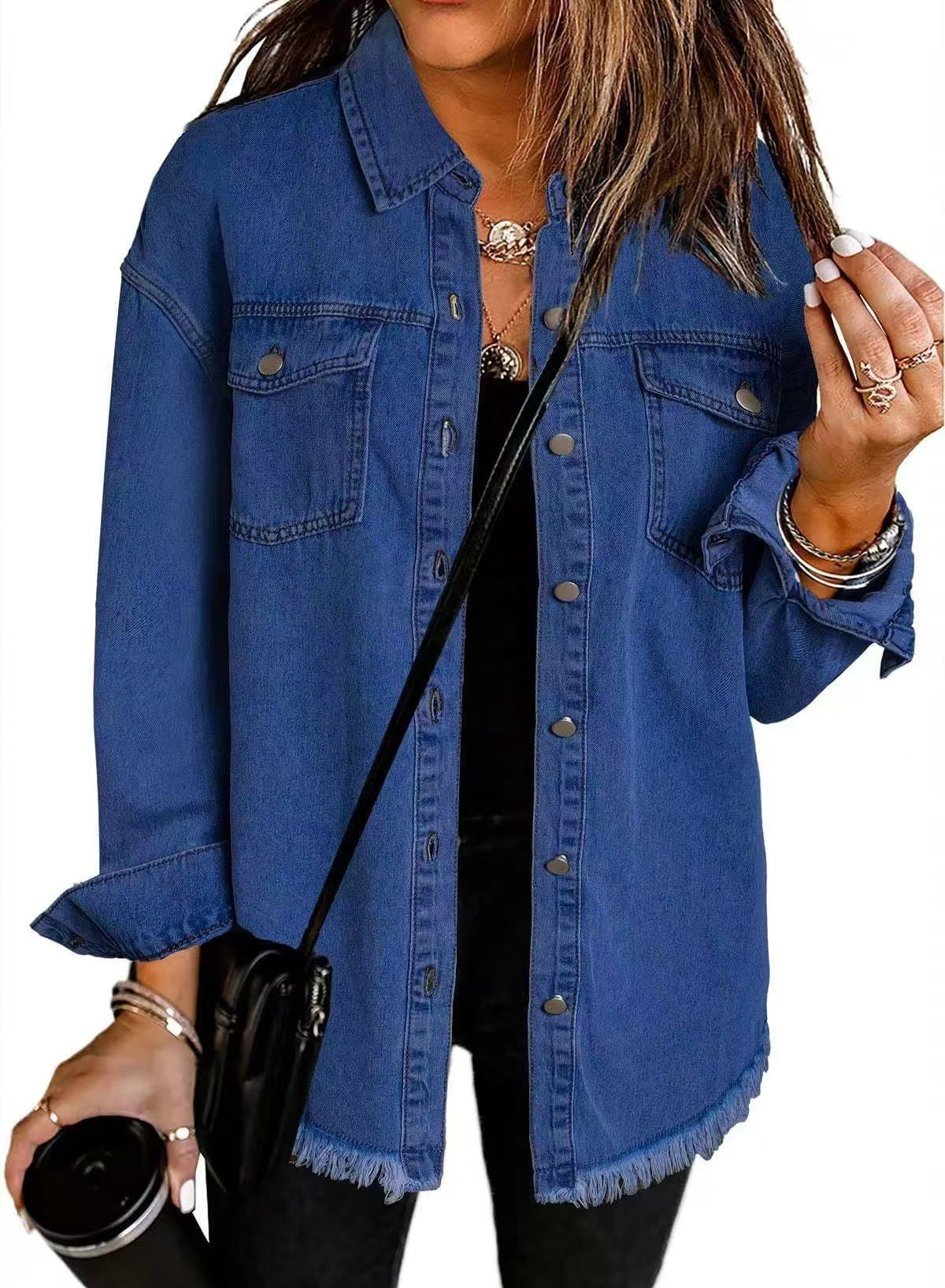 Damen Jeansjacke Klassischer Schnitt | Jeansjacke Damen 3