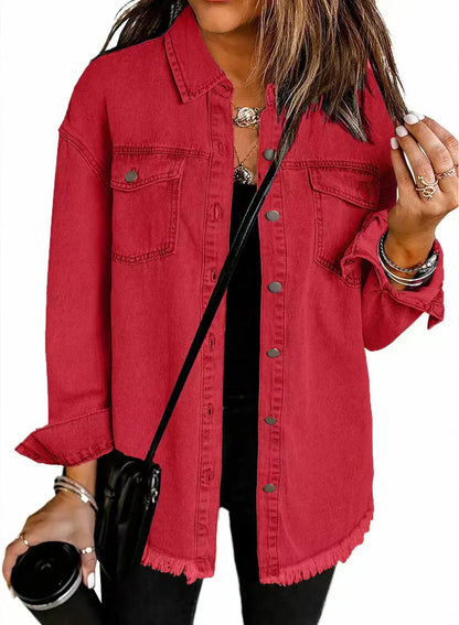 Damen Jeansjacke Klassischer Schnitt | Jeansjacke Damen 6