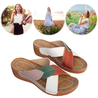 Damen Keilsandalen | Atmungsaktive Slip-On-Schuhe 1
