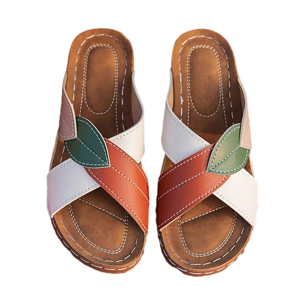 Damen Keilsandalen | Atmungsaktive Slip-On-Schuhe 2