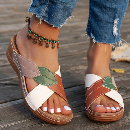 Damen Keilsandalen | Atmungsaktive Slip-On-Schuhe 4