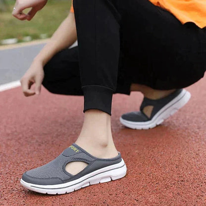 Damen Mesh-Pantoletten | Slip-On mit seitlichen Ausschnitten 1