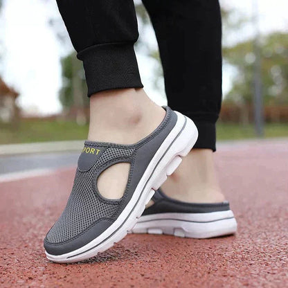 Damen Mesh-Pantoletten | Slip-On mit seitlichen Ausschnitten 2