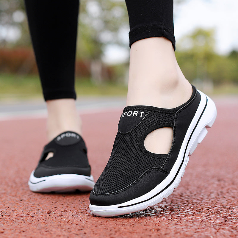 Damen Mesh-Pantoletten | Slip-On mit seitlichen Ausschnitten 5