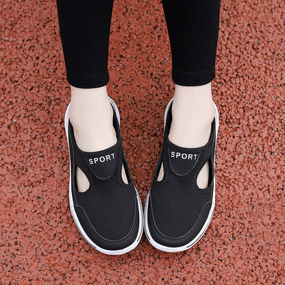 Damen Mesh-Pantoletten | Slip-On mit seitlichen Ausschnitten 8