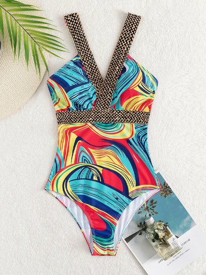 Damen Monokini | Sexy Einteiliger Badeanzug mit Push-Up-Effekt 2