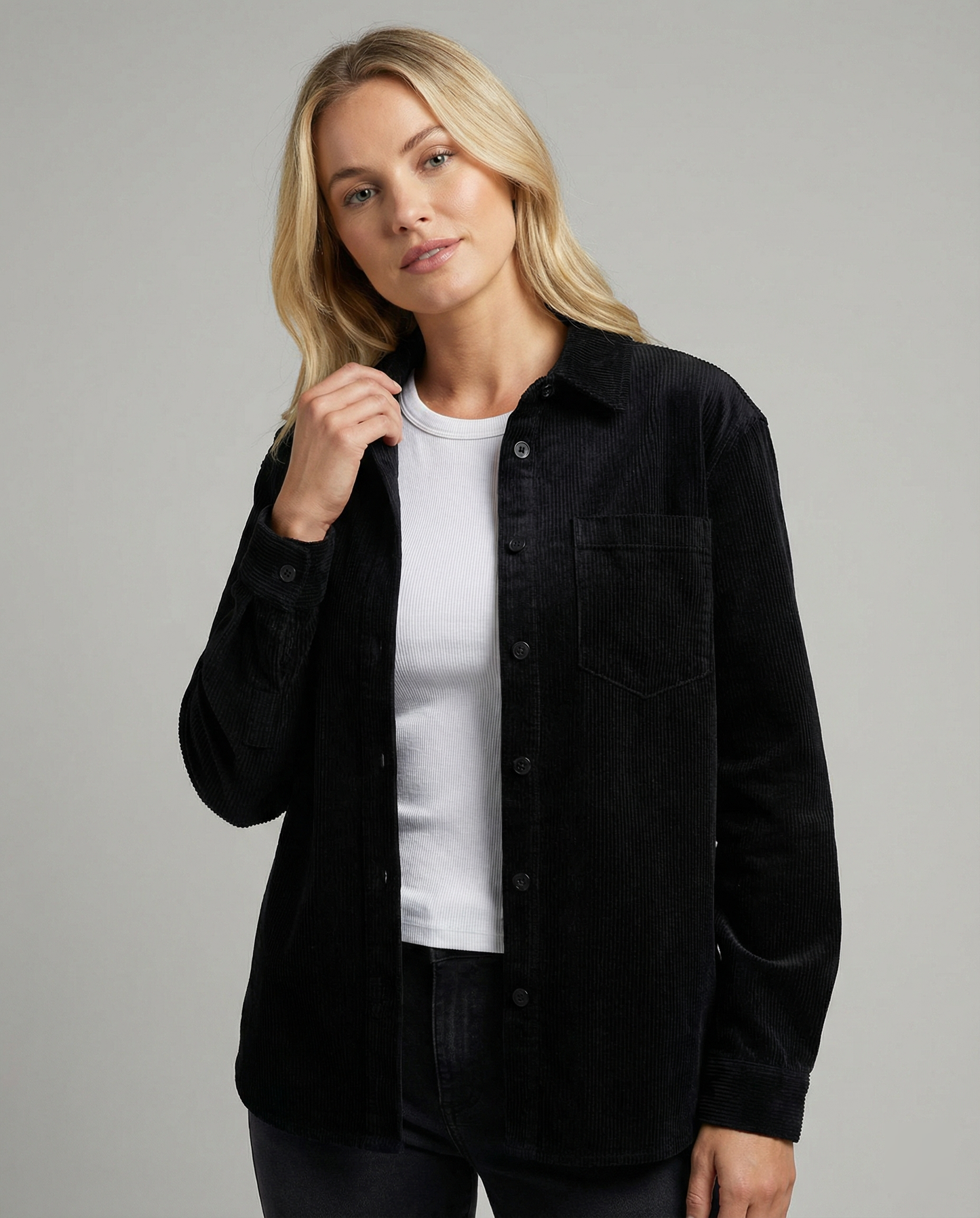 Damen Overshirt Jacke Elegant Übergangsjacke 0