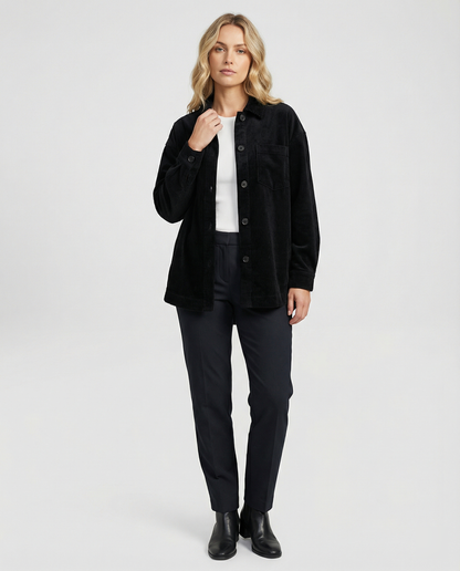Damen Overshirt Jacke Elegant Übergangsjacke 1
