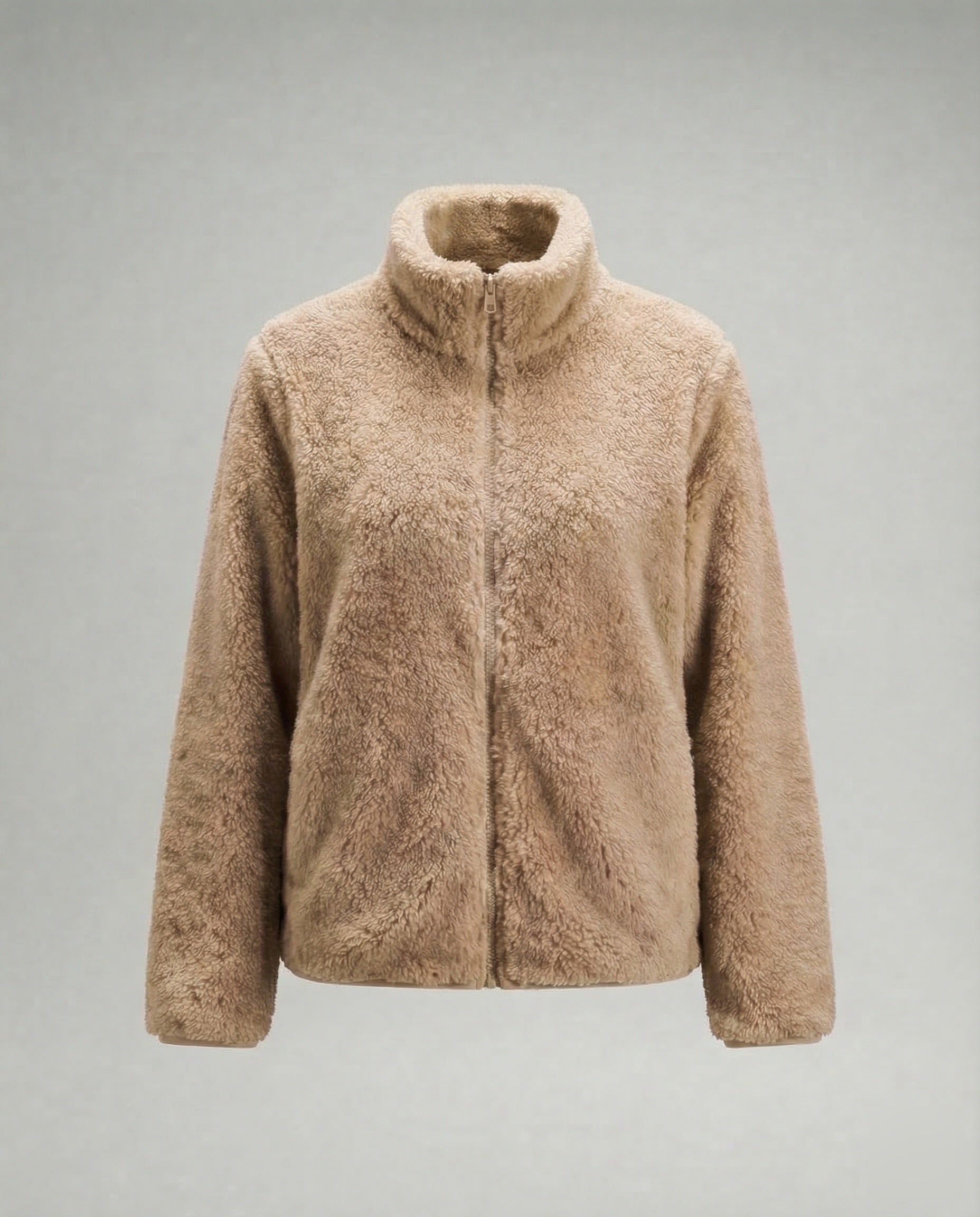 Damen Plüsch-Fleecejacke | Flauschige Übergangsjacke 10