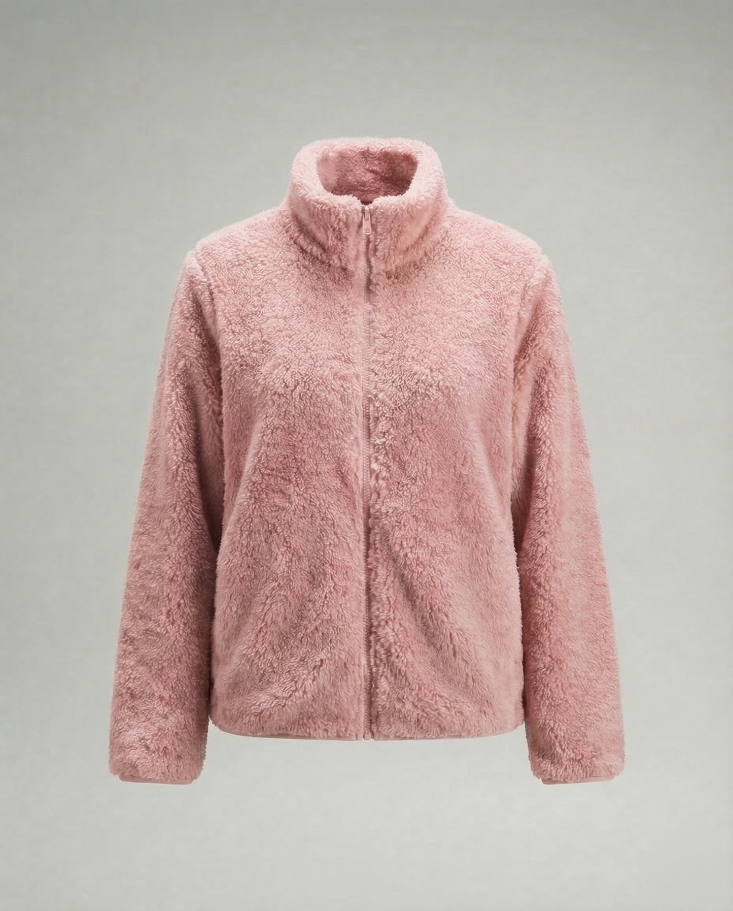 Damen Plüsch-Fleecejacke | Flauschige Übergangsjacke 12