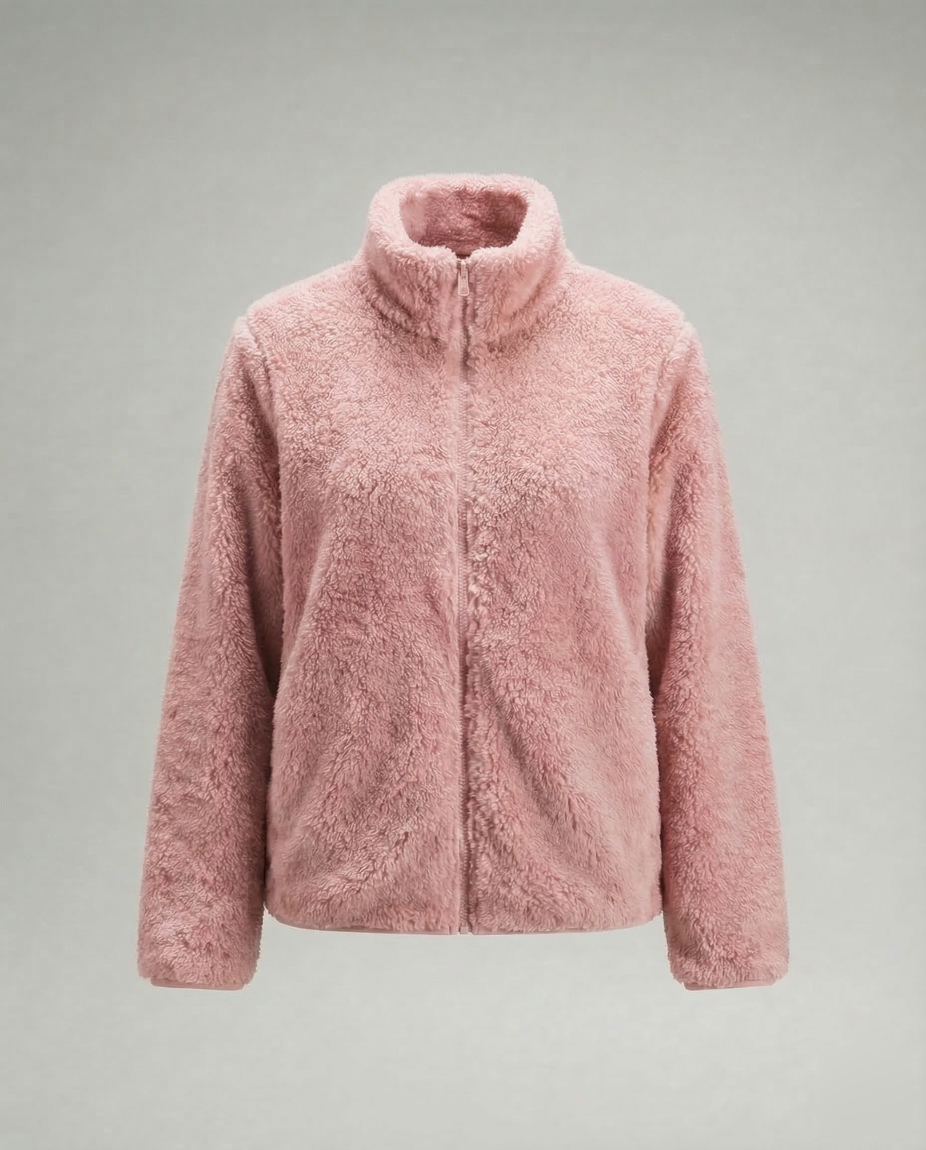 Damen Plüsch-Fleecejacke | Flauschige Übergangsjacke 12