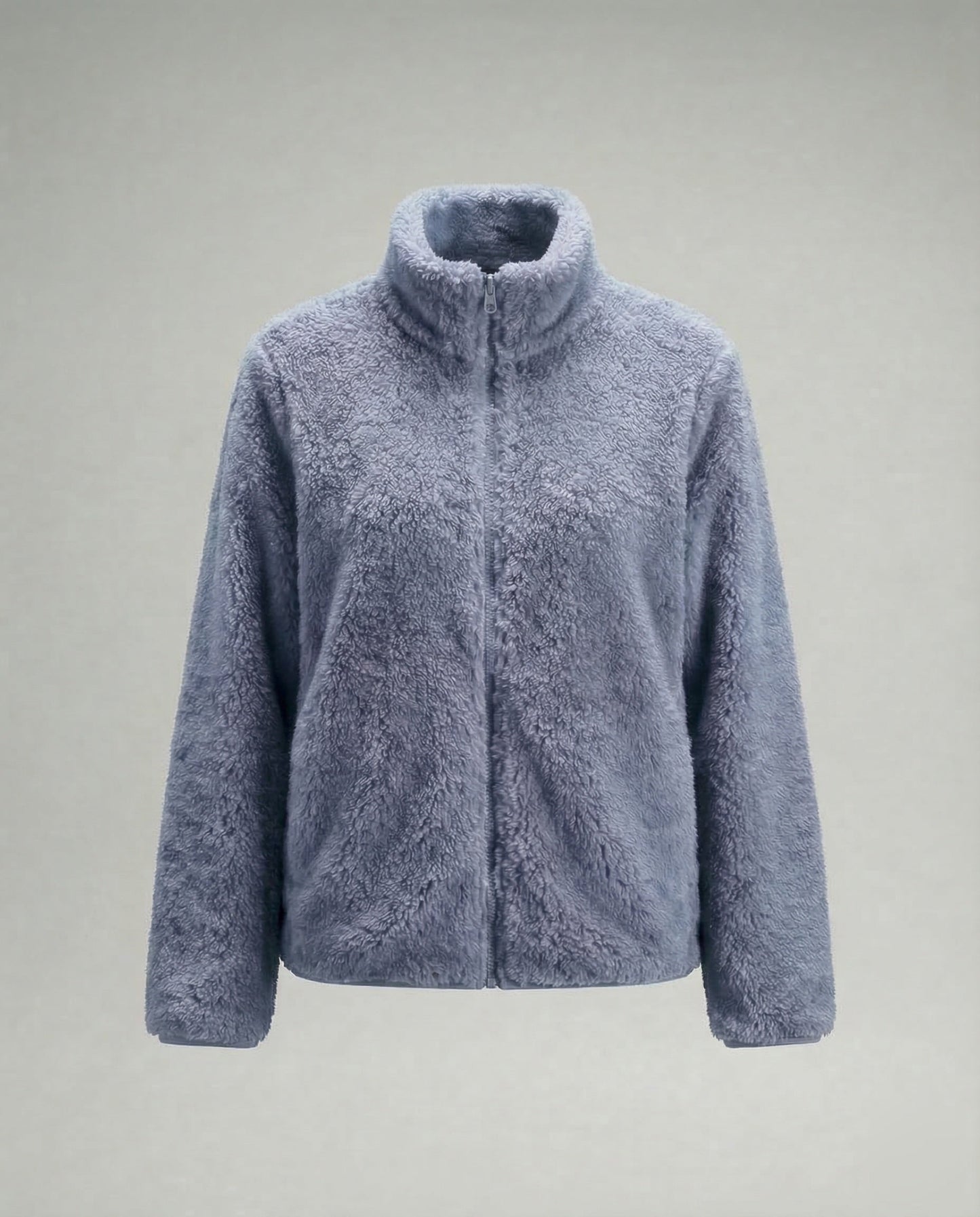 Damen Plüsch-Fleecejacke | Flauschige Übergangsjacke 13