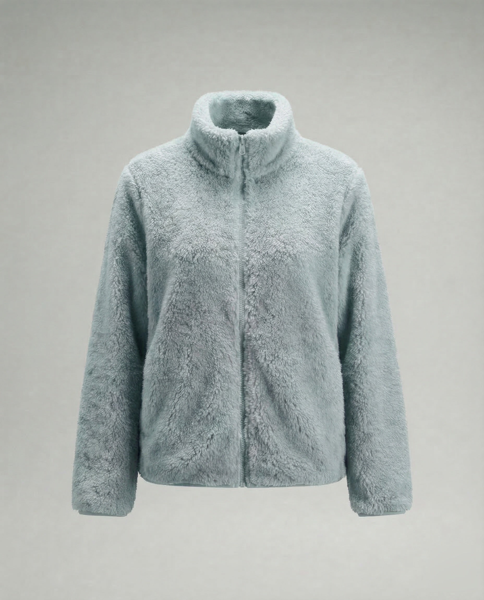 Damen Plüsch-Fleecejacke | Flauschige Übergangsjacke 14