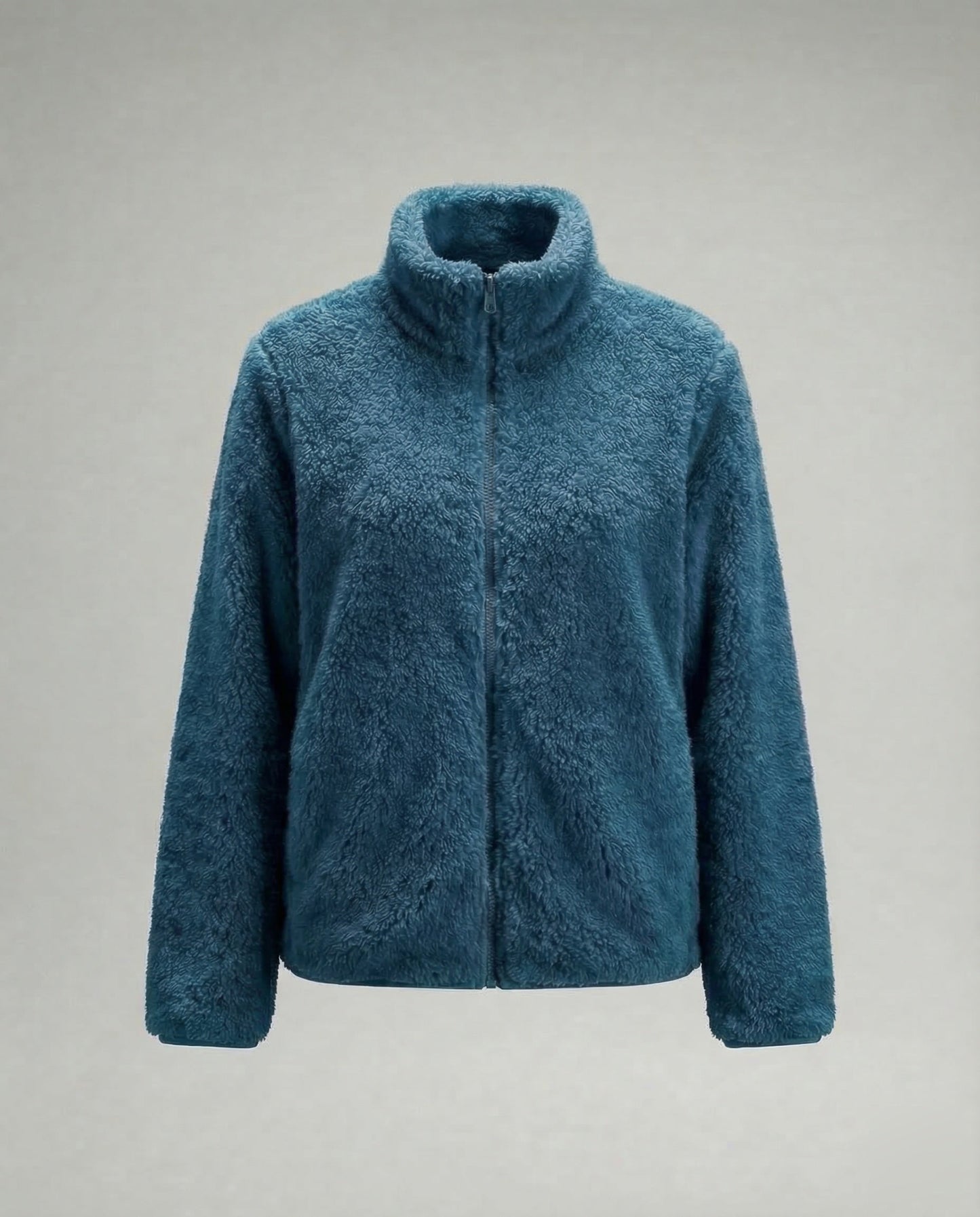 Damen Plüsch-Fleecejacke | Flauschige Übergangsjacke 6