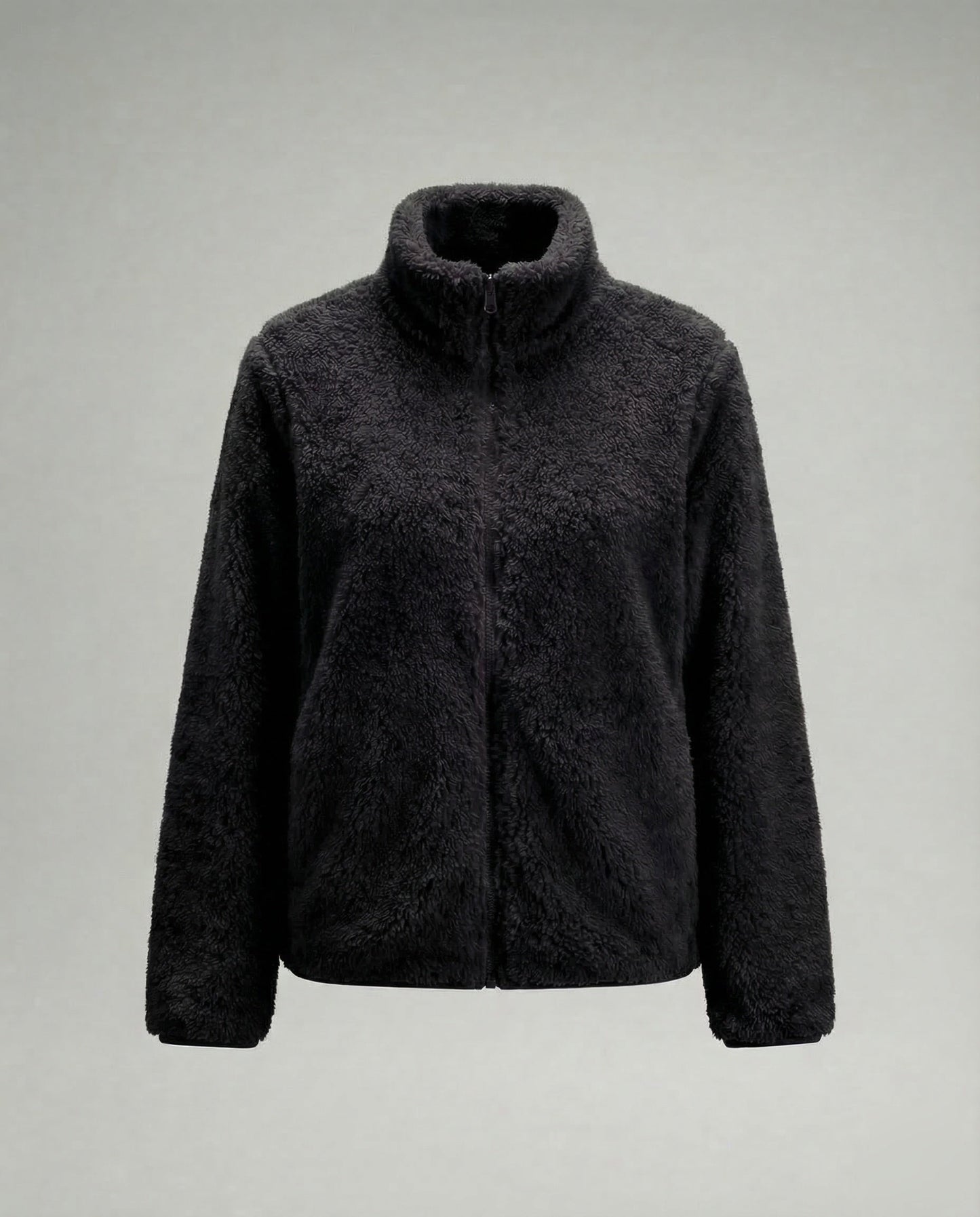 Damen Plüsch-Fleecejacke | Flauschige Übergangsjacke 8