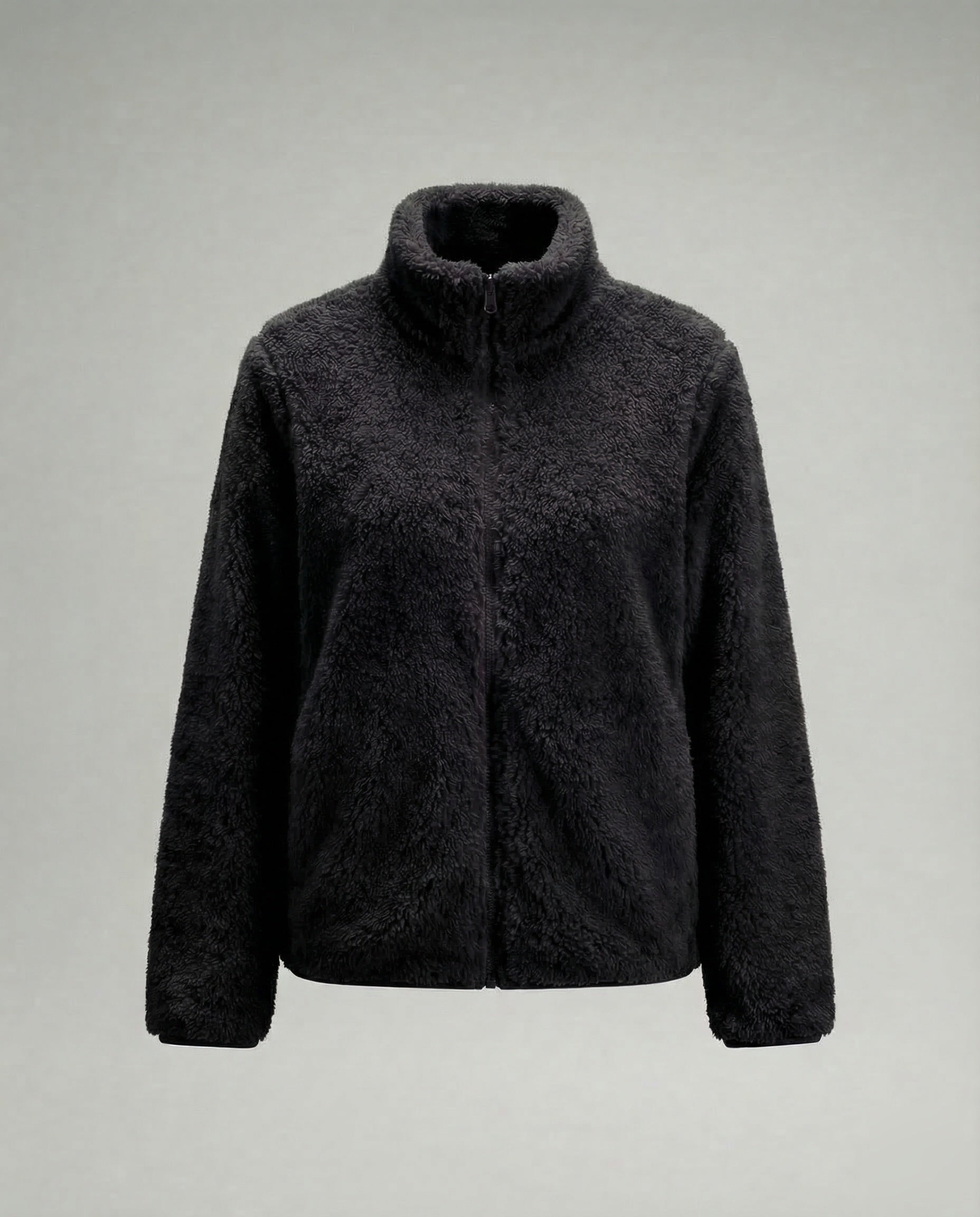 Damen Plüsch-Fleecejacke | Flauschige Übergangsjacke 8