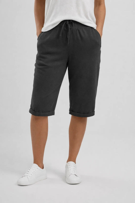 Damen Shorts Weite Passform Elastischer Bund Sommer 0