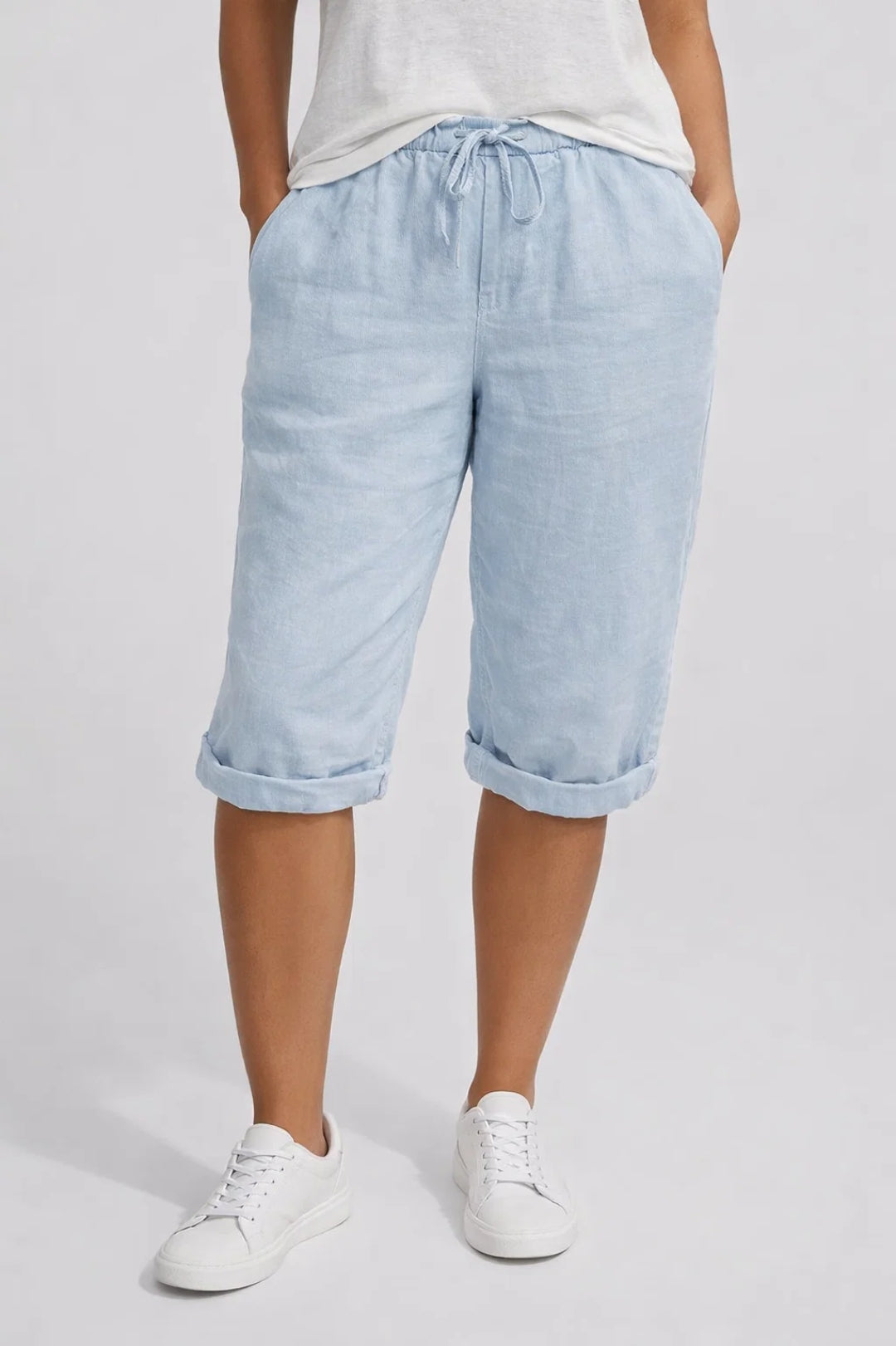 Damen Shorts Weite Passform Elastischer Bund Sommer 3