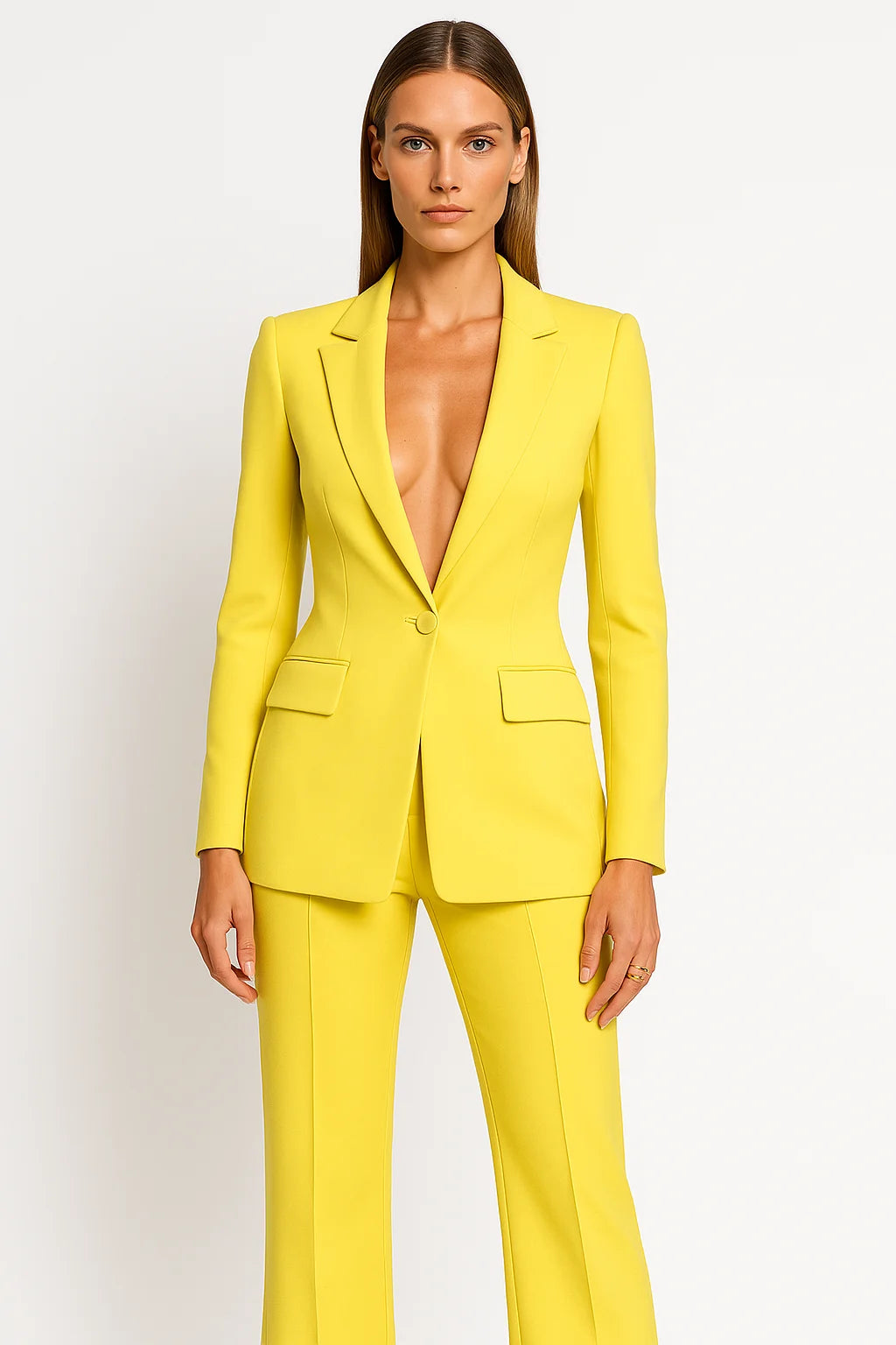 Damen Slim Fit Blazer Set | Elegante Zweiteiler für Büro und Abend 1