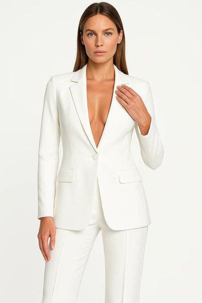 Damen Slim Fit Blazer Set | Elegante Zweiteiler für Büro und Abend 2