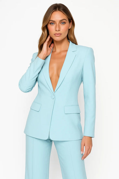 Damen Slim Fit Blazer Set | Elegante Zweiteiler für Büro und Abend 3