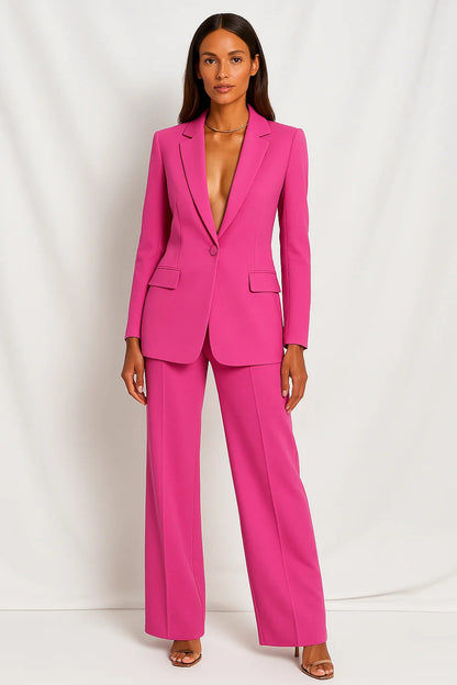 Damen Slim Fit Blazer Set | Elegante Zweiteiler für Büro und Abend 5