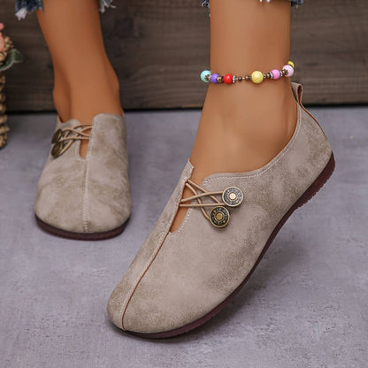Damen Slipper mit Knopfverschluss | Bequeme Alltagsschuhe 2