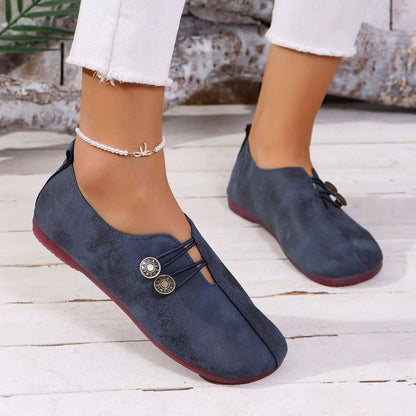Damen Slipper mit Knopfverschluss | Bequeme Alltagsschuhe 3