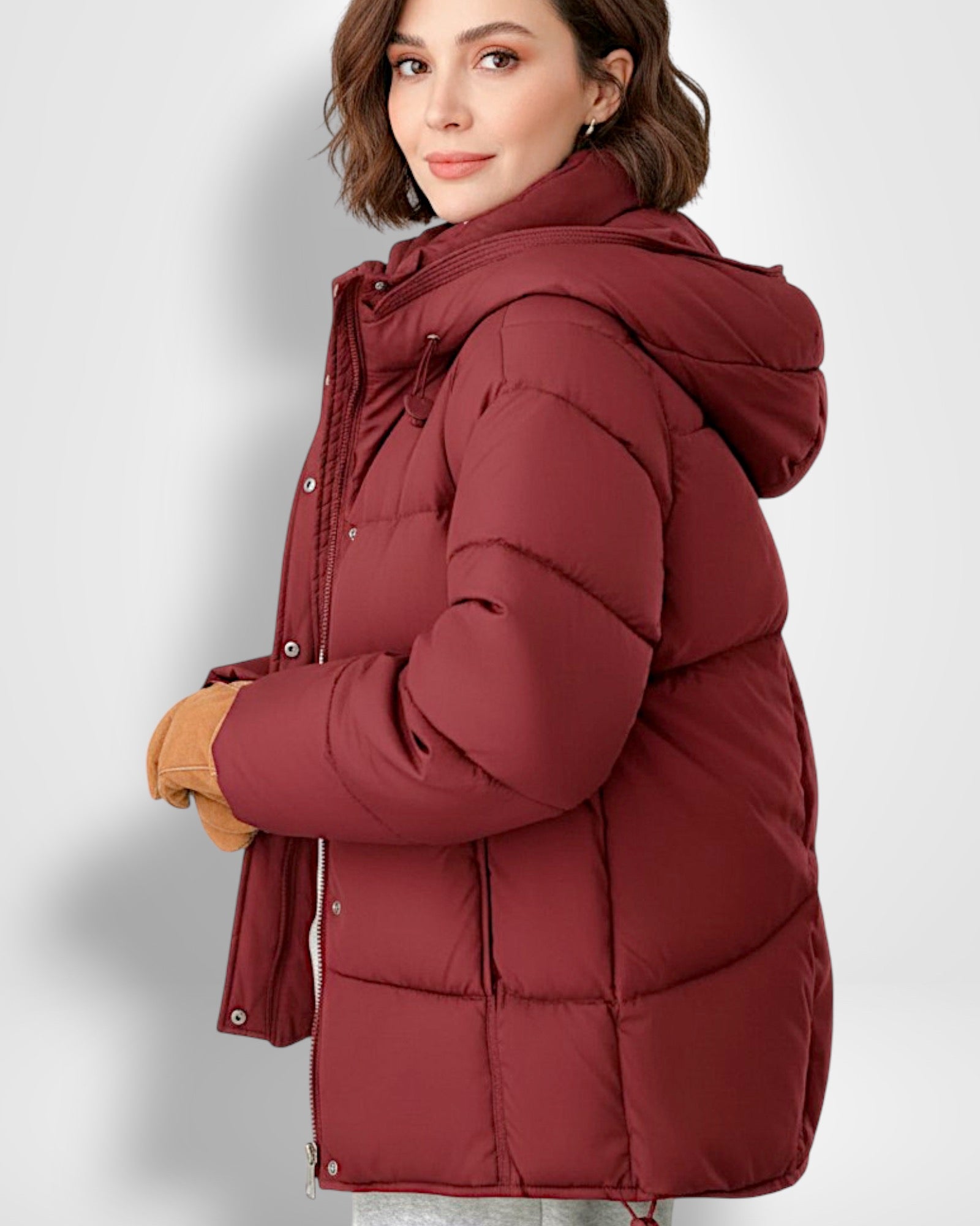 Damen Steppjacke Kurz mit Kapuze | Jacke Damen 3