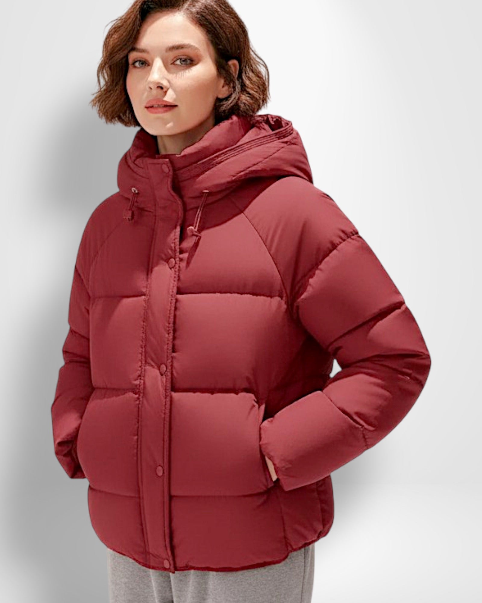 Damen Steppjacke Kurz mit Kapuze | Jacke Damen 7