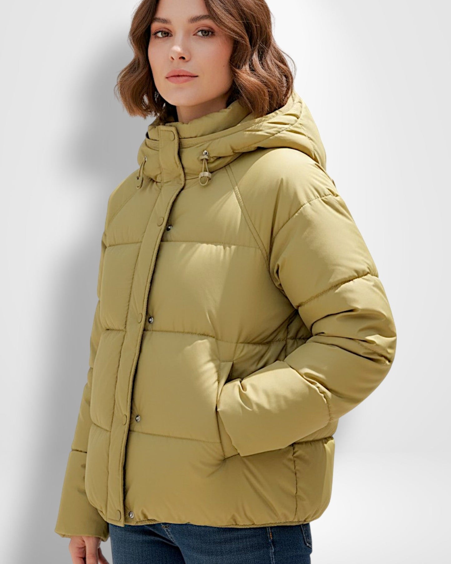 Damen Steppjacke Kurz mit Kapuze | Jacke Damen 8